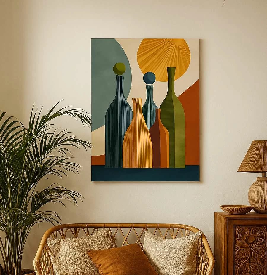 Pikturë dekorative në kanavacë, shumëngjyrëshe, Wallity, Hm_Cnvs26-19, 70x100cm