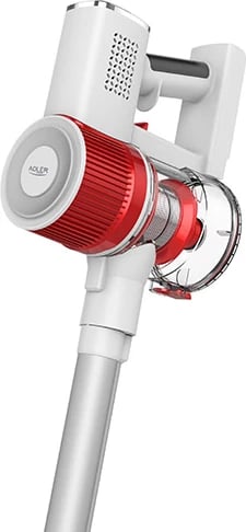 Fshesë elektrike pa kabllo vertikale Adler AD 7051, 300W, 0.6L, 22.2V Li-ion 2200mAh, brushë me LED, tregues LCD, e bardhë/kuqe Fshesë elektrike pa kabllo vertikale Adler AD 7051, 300W, 0.6L, 22.2V Li-ion 2200mAh, brushë me LED, tregues LCD, e bardhë/kuqe