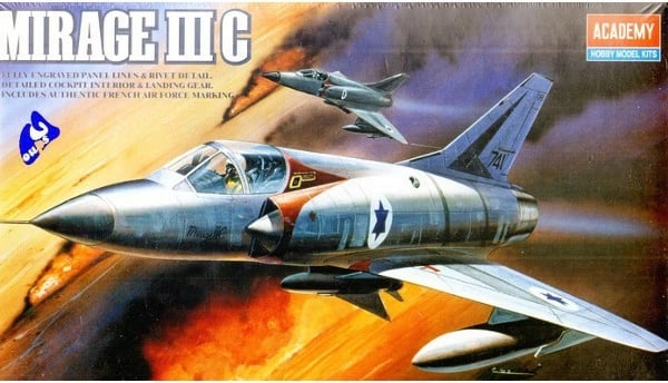 Model plastik avion Mirage III C Academy 1:48