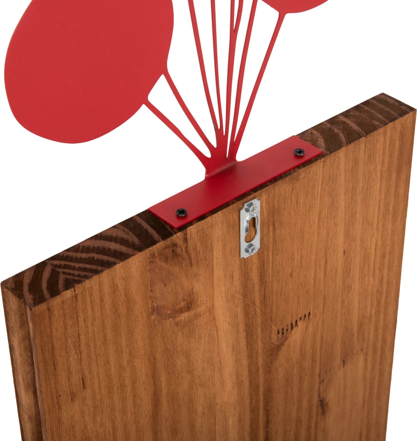 Dekor për mur me balona ngjyrë korali FH4649 metal-dru 30x3x99Hcm