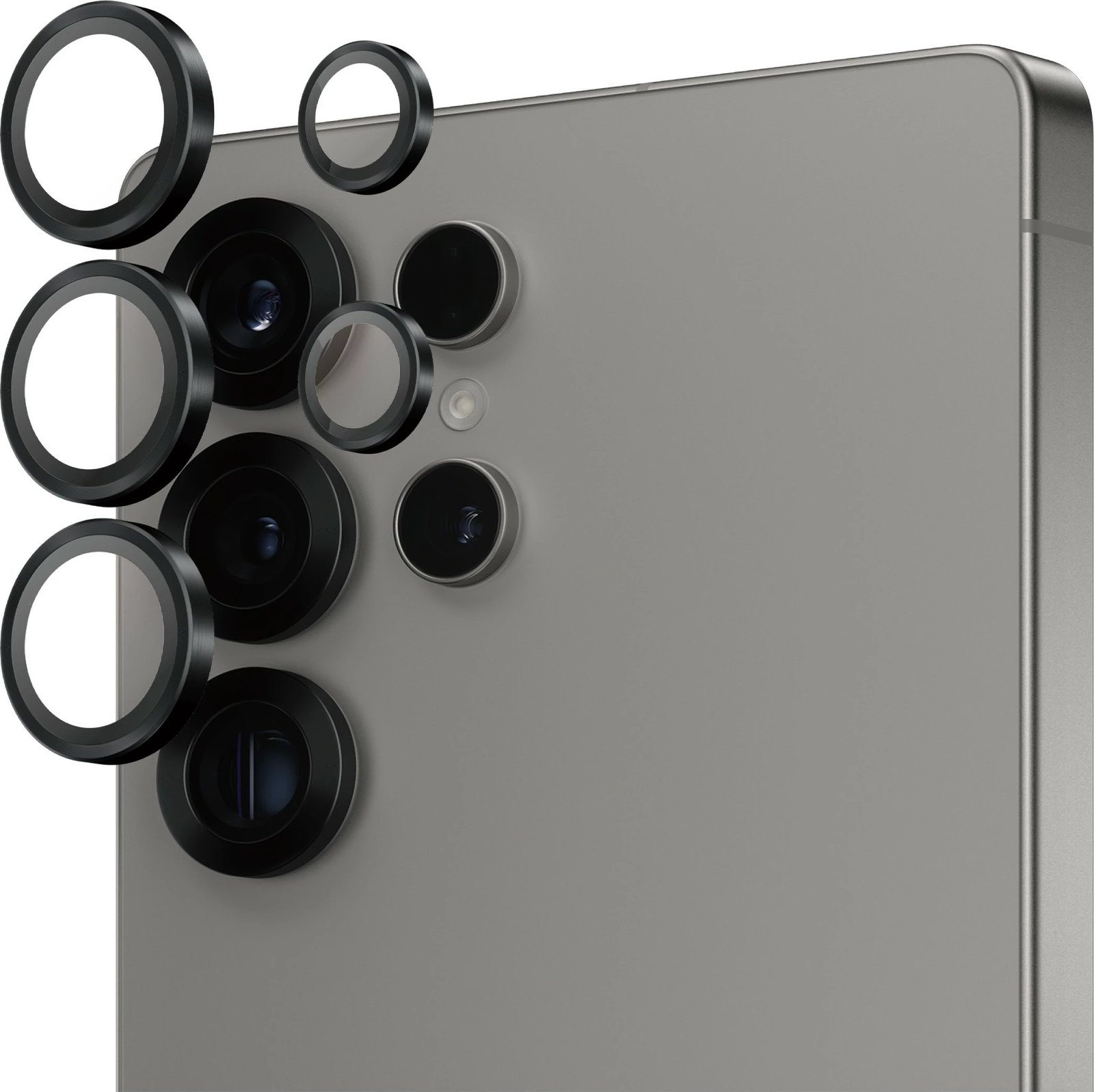 Mbrojtës lente PanzerGlass Hoops për Galaxy S25 Ultra, i zi