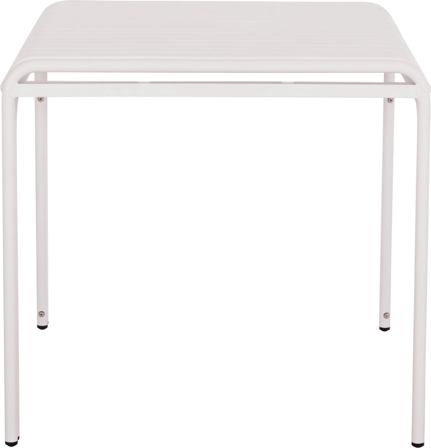 Tavolinë katrore alumini për jashtë, ngjyrë e bardhë, RACHEL FH6338.02, 80x80x75cm