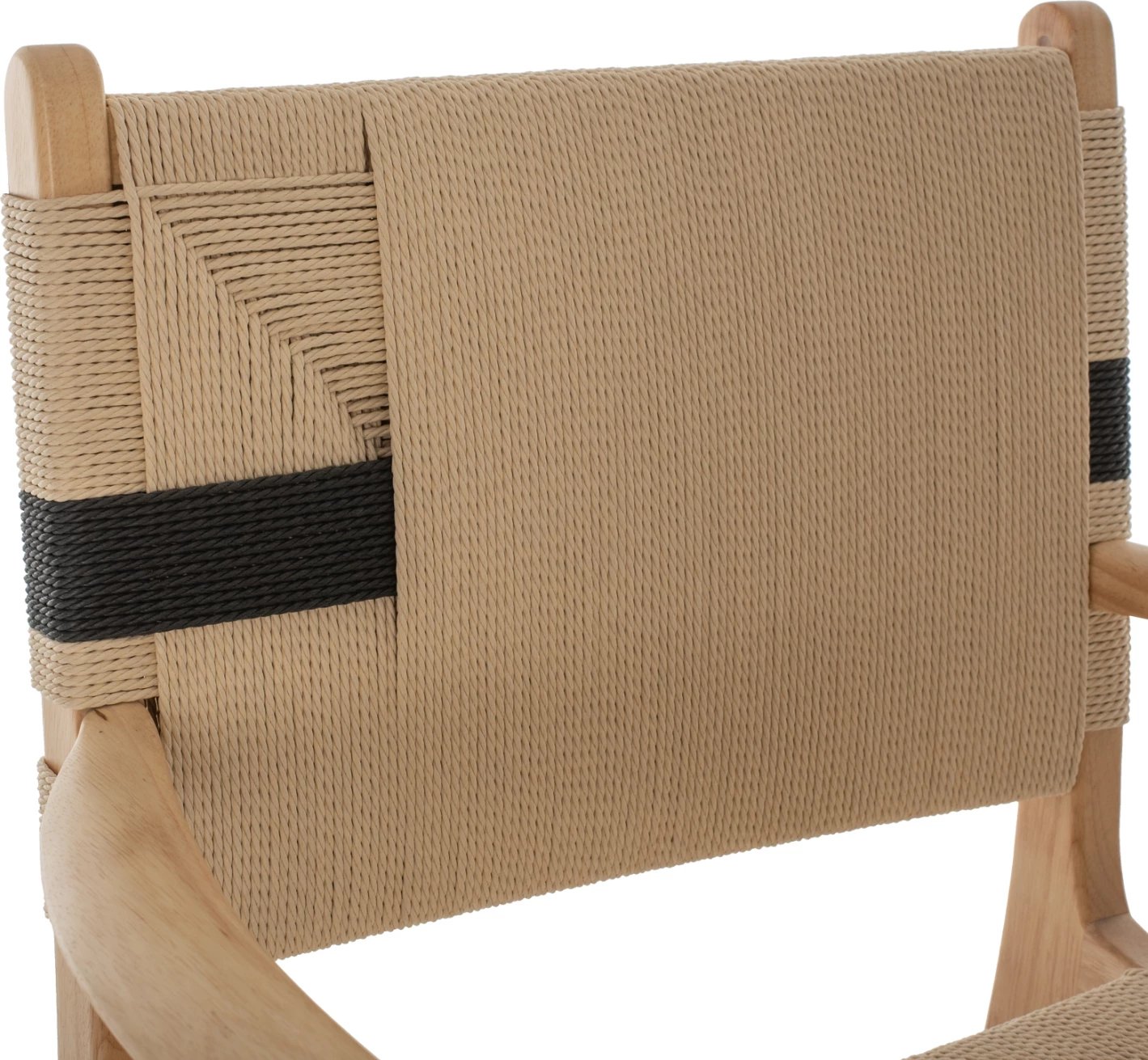 Karrige pa krahë, dru gome dhe litar, 62,5x60x88 cm, FH9324.01