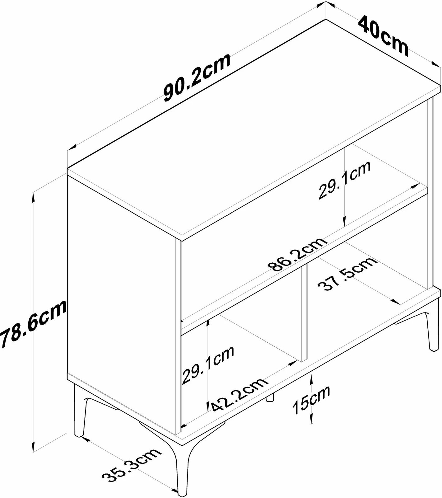Stendë kafeje Skye Decor, ngjyrë arr dhe e bardhë, JE190 - 3793