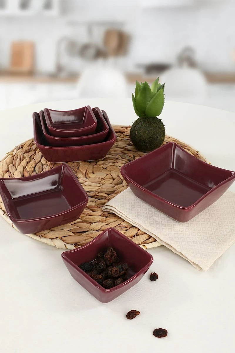 Set pjata për salca, ngjyrë damson, Hermia Concept, 6 copë, ST597006F573A0000000AALF00