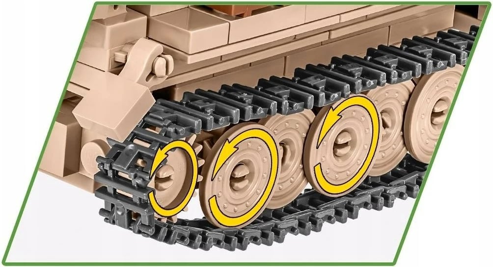 Set ndërtimi Cobi Klocki Sd.Kfz.10 DEMAG D7, 283 pjesë, 1:35, bezhë