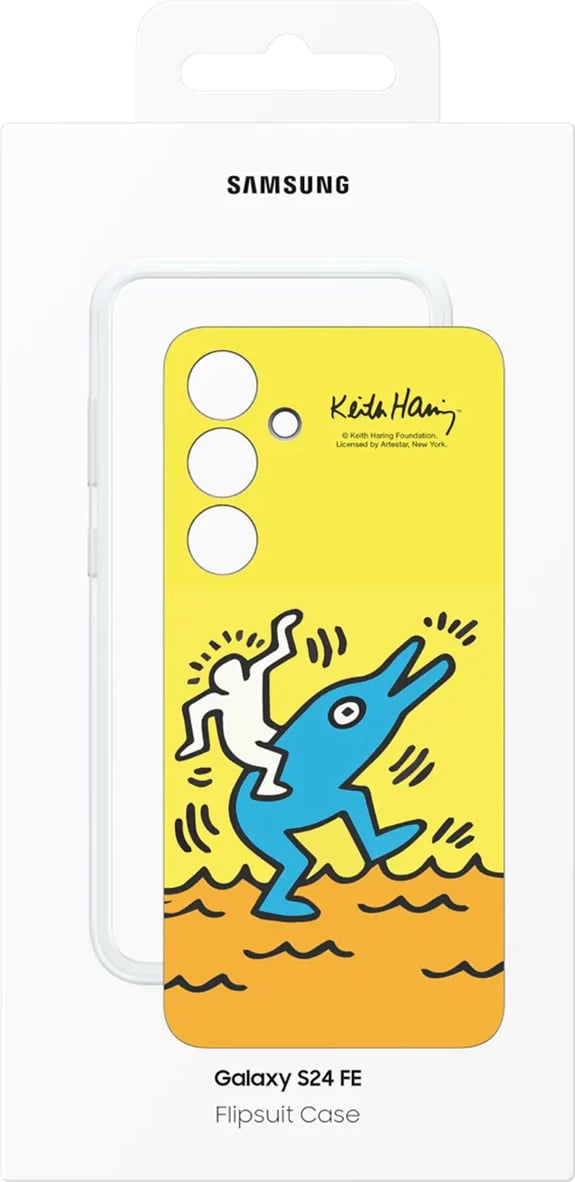 Mbështjellës Samsung Flipsuit Case EF-MS721CYEGWW për Galaxy S24 FE, e verdhë