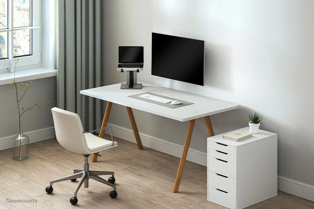 Mbajtës laptopi Neomounts Newstar NSLS200, plastikë, i palosshëm, 10-17 inç, argjend