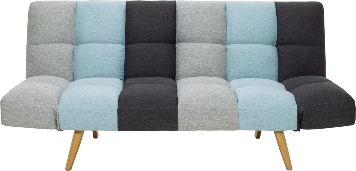 Krevat-sofa 3 vendesh Freddo, material shumëngjyrësh, 182x81x84cm