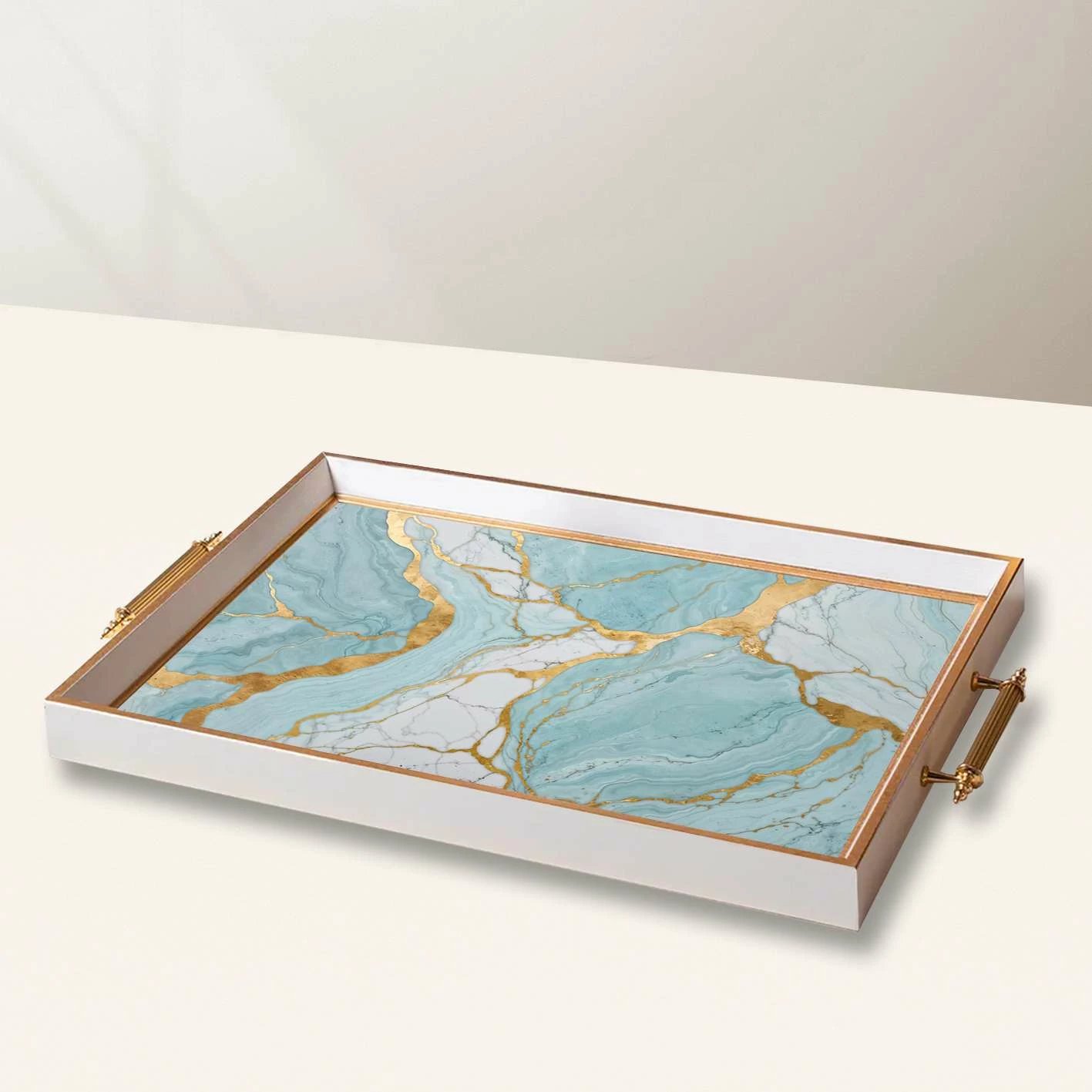 Tabaka xhami Aberto Design, shumëngjyrëshe, TPB10013, 50x29x3.5 cm