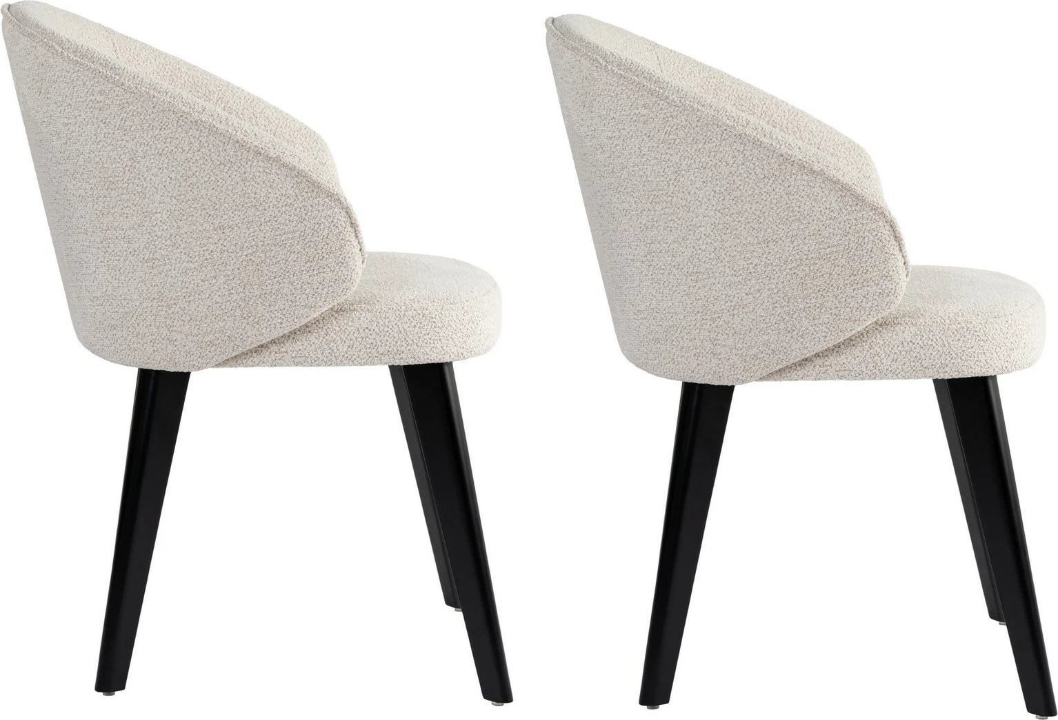 Set karrigesh (2 copë) Skye Decor, Bentley, e bardhë, e zezë