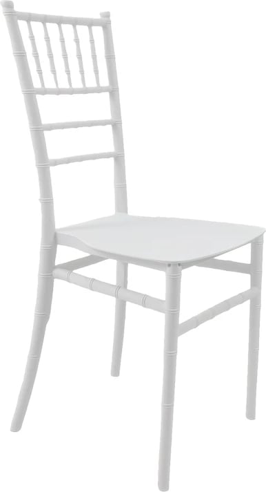 Karrige Tiffany I, polipropilen, ngjyrë e bardhë, 38.5x46.5x87cm