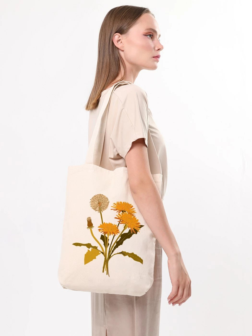 Qese tote Zoozie Bags, 1981, ngjyrë krem