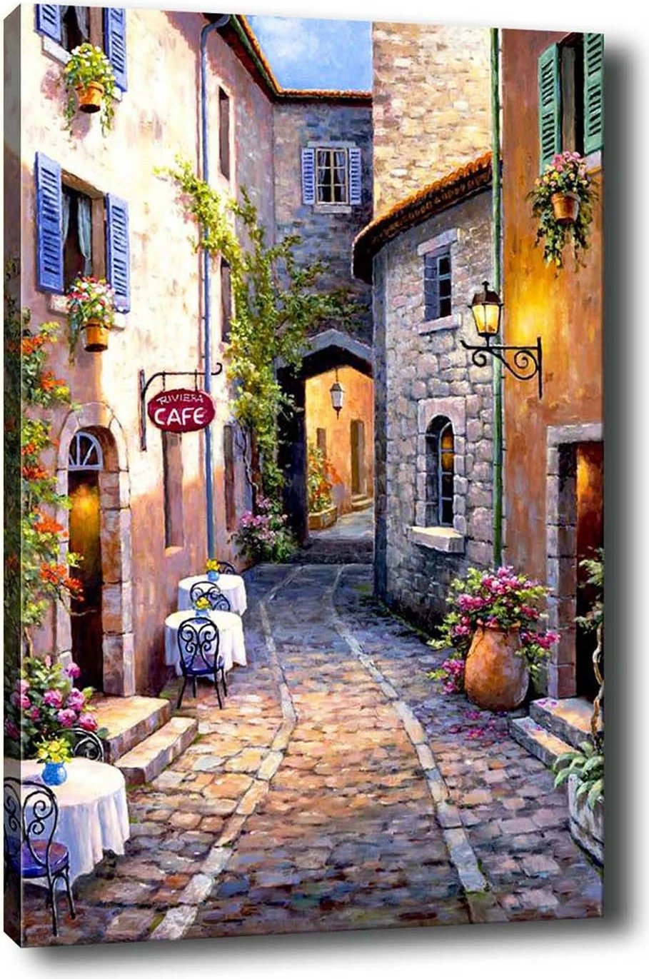 Pikturë dekorative në kanavacë, shumëngjyrëshe, kornizë druri, 50x70cm