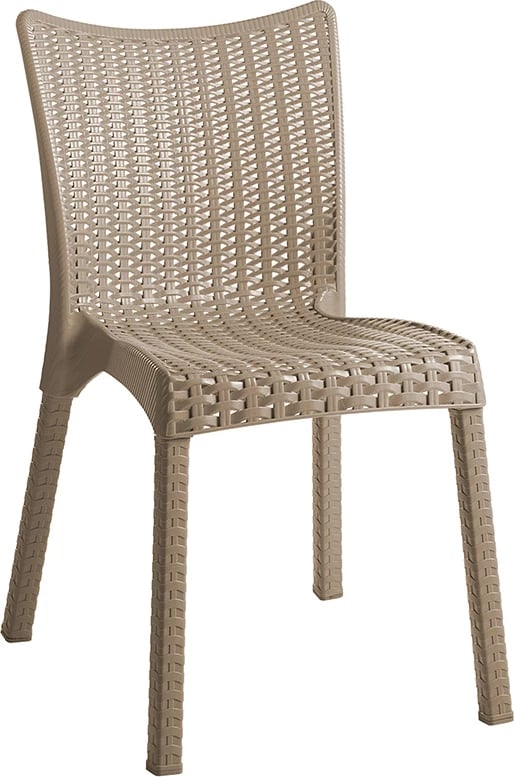 Tavolinë me karrige Explore-Confident set 5 pjesë PP cappuccino 150x90x73.5cm