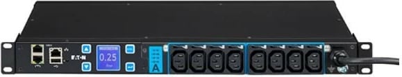 Prizë rack Eaton EMAH28, 8xC13, 1U, 16A, 3m, e zezë