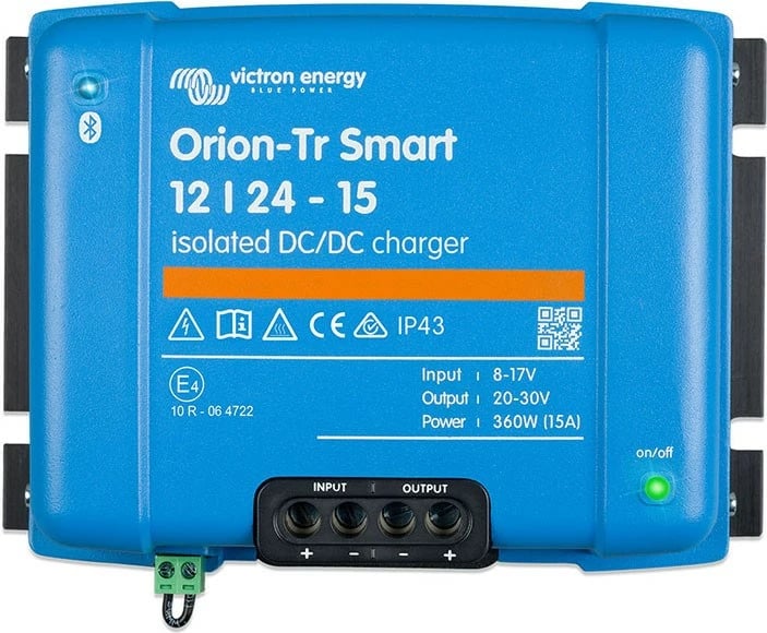 Karikues DC/DC Orion-Tr Smart 12/24-15A, i izoluar, ORI122436120, Blu