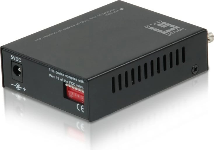 Konvertues media LevelOne RJ45 në ST, Ethernet i Shpejtë, Fibër Multi-Mode, 2km