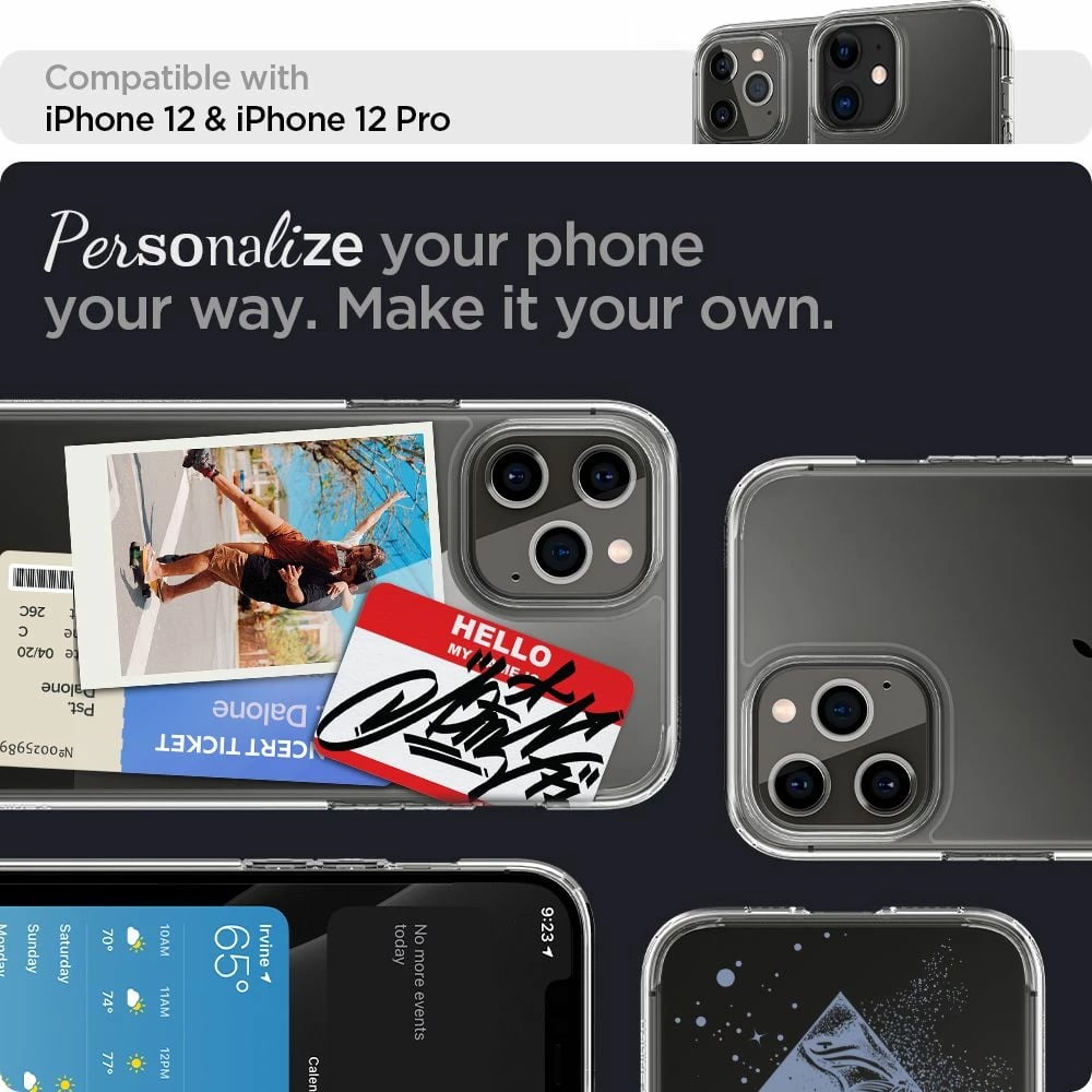 Mbështjellës Spigen Ultra Hybrid për iPhone 12 / iPhone 12 Pro, Transparent Mbështjellës Spigen Ultra Hybrid për iPhone 12 / iPhone 12 Pro, Transparent