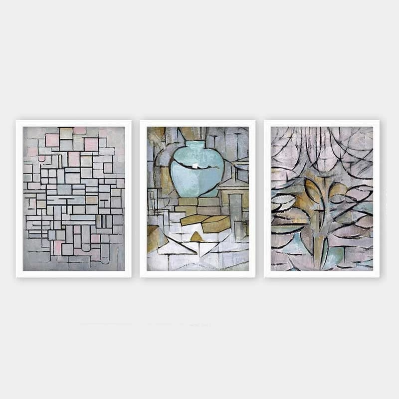 Pikturë dekorative me kornizë (3 copë), Wallity, 3BC_UN3894517_3545