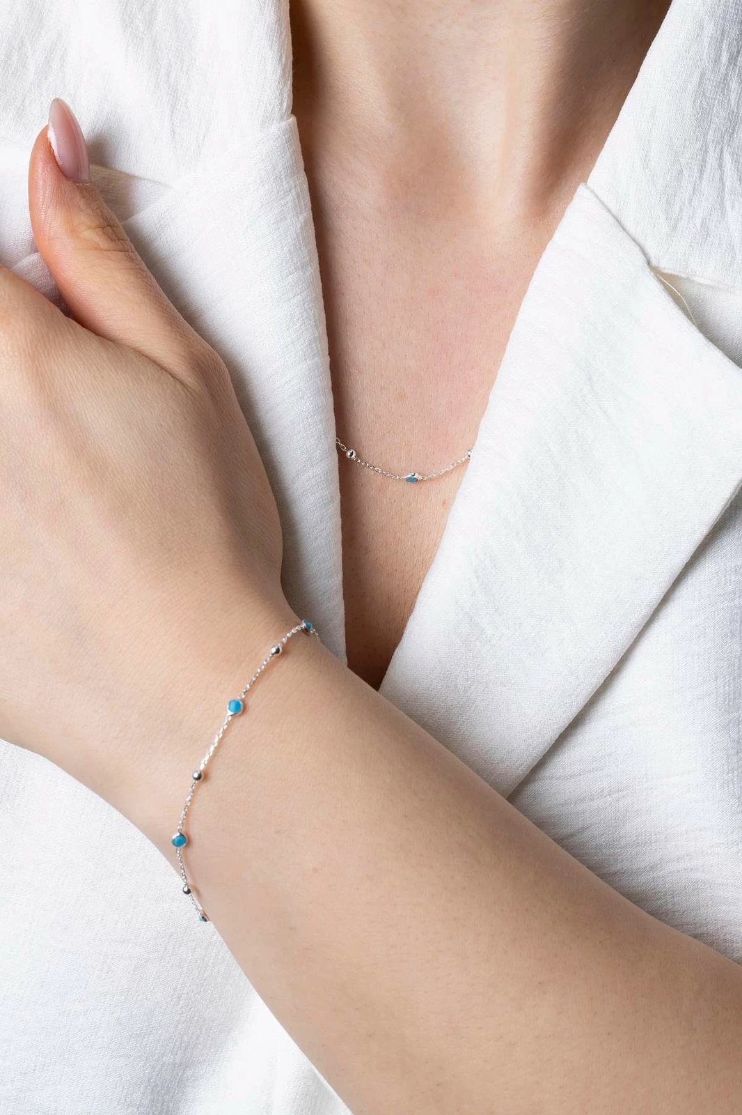 Byzylyk argjendi, ngjyrë e kaltër, Jumeon, TFNY65233