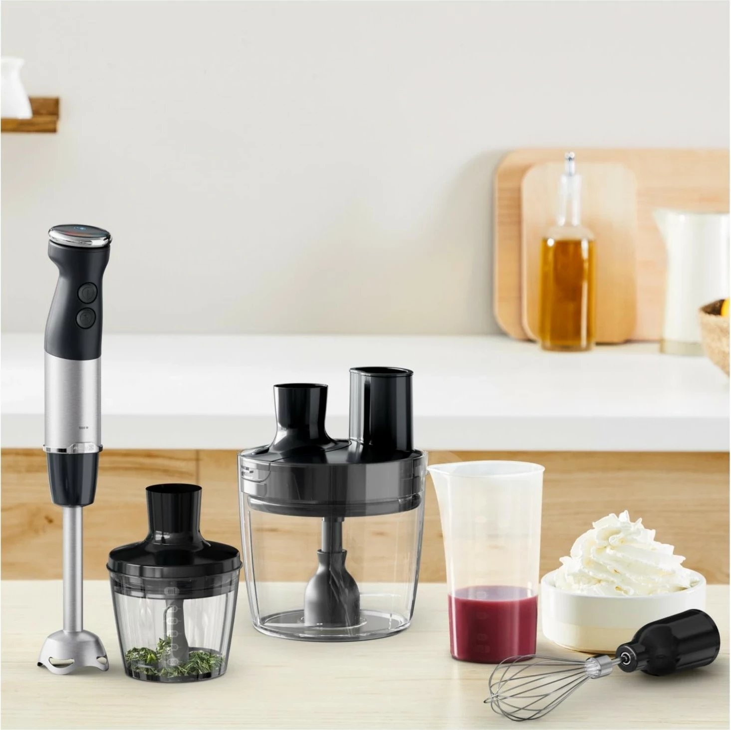 Blender dore Tefal HB67G830, 1000W, 20 shpejtësi, zi-argjendtë