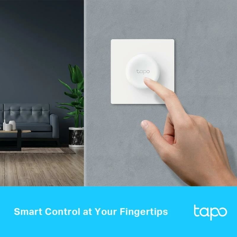 dimmer smart dritash, TP-Link Tapo S200D, wireless, e bardhë