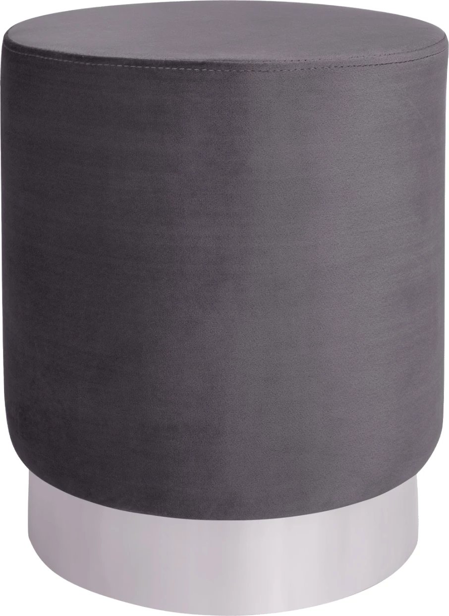 Karrige për bar Levy FH8408.01, ngjyrë hiri me bazë argjendi, 35x43cm