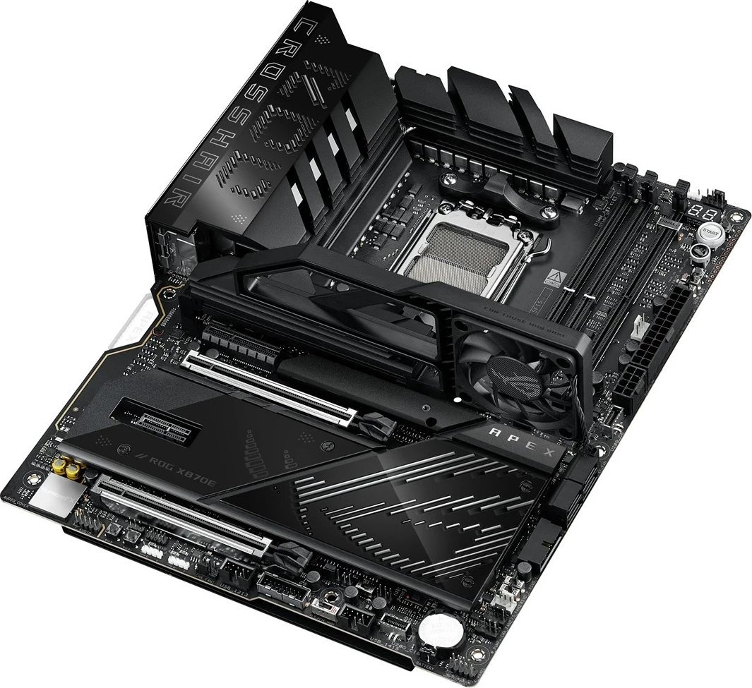 Pllakë amë ASUS ROG CROSSHAIR X870E APEX, Socket AM5, ATX, e zezë Pllakë amë ASUS ROG CROSSHAIR X870E APEX, Socket AM5, ATX, e zezë