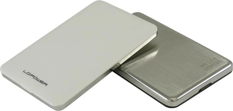 Kasë eksternale LC-Power LC-25U3-7W, 2.5 inch, USB 3.0, alumini, bardhë
