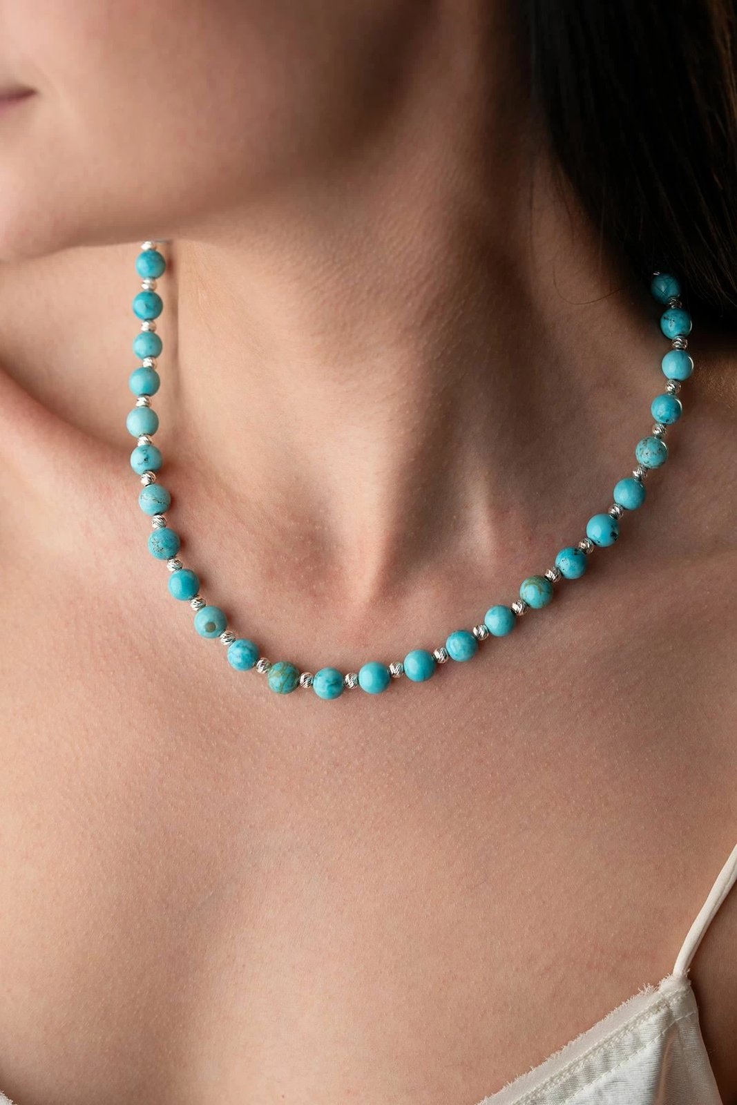 Varëse argjendi, gur natyral turquoise, Jumeon, NRZ1000409