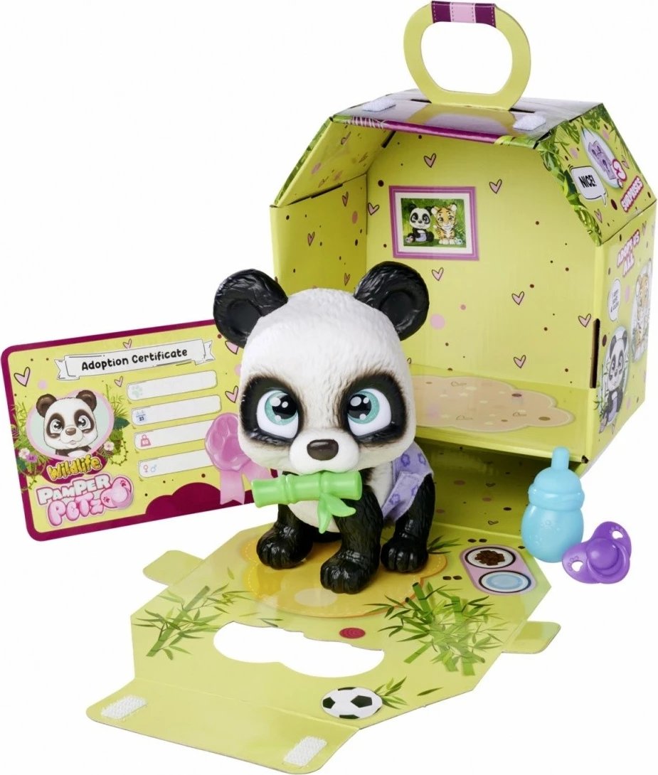 Lodër figurine Pamper Petz Panda, JADA TOYS, 15 cm, set me surpriza