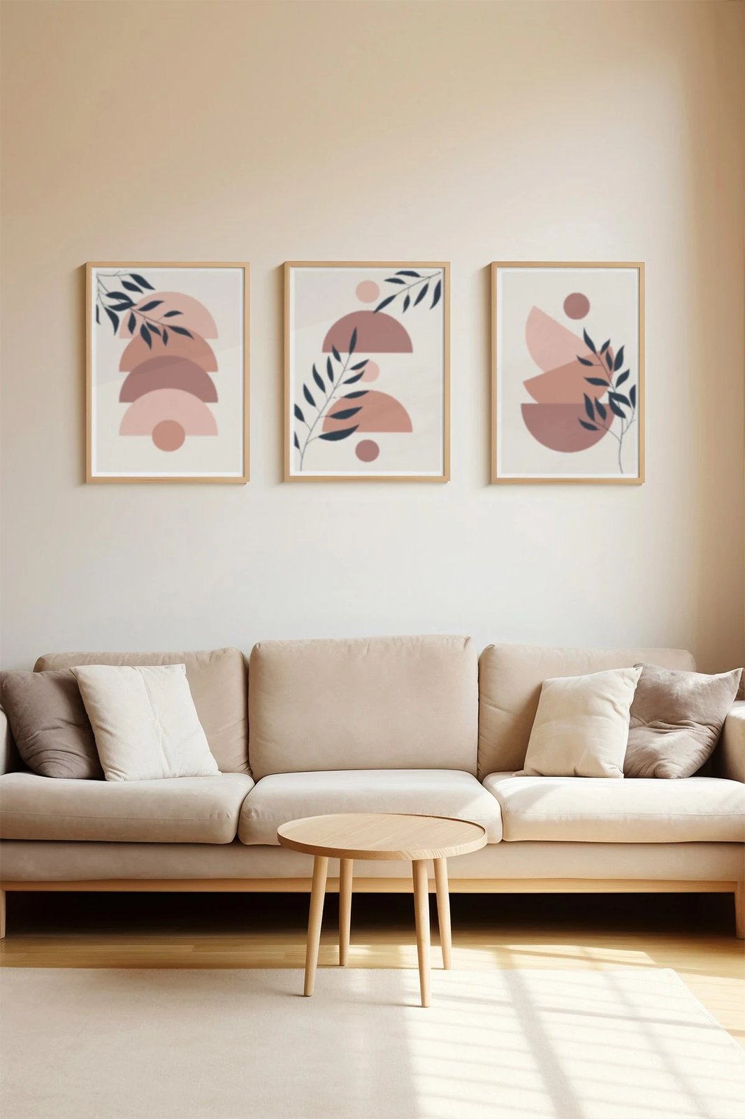 Pikturë dekorative me kornizë (3 copë), Wallity, 3Dartsohoset95