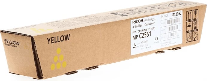 Toner Ricoh MP C2551HE / 842062 rendiment 9500 faqe verdhë