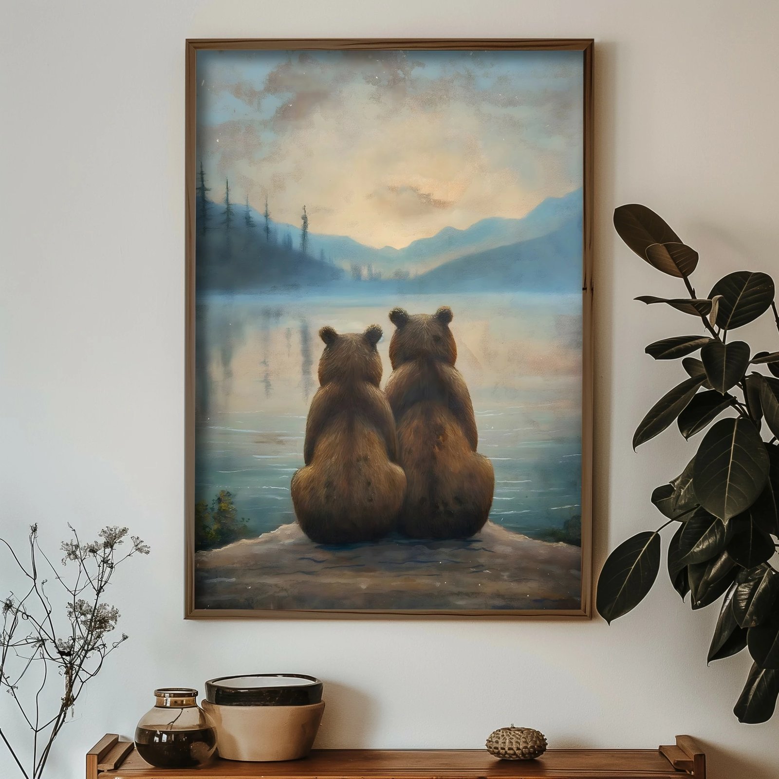 Pikturë dekorative me kornizë MDF, Wallity, GE231-L