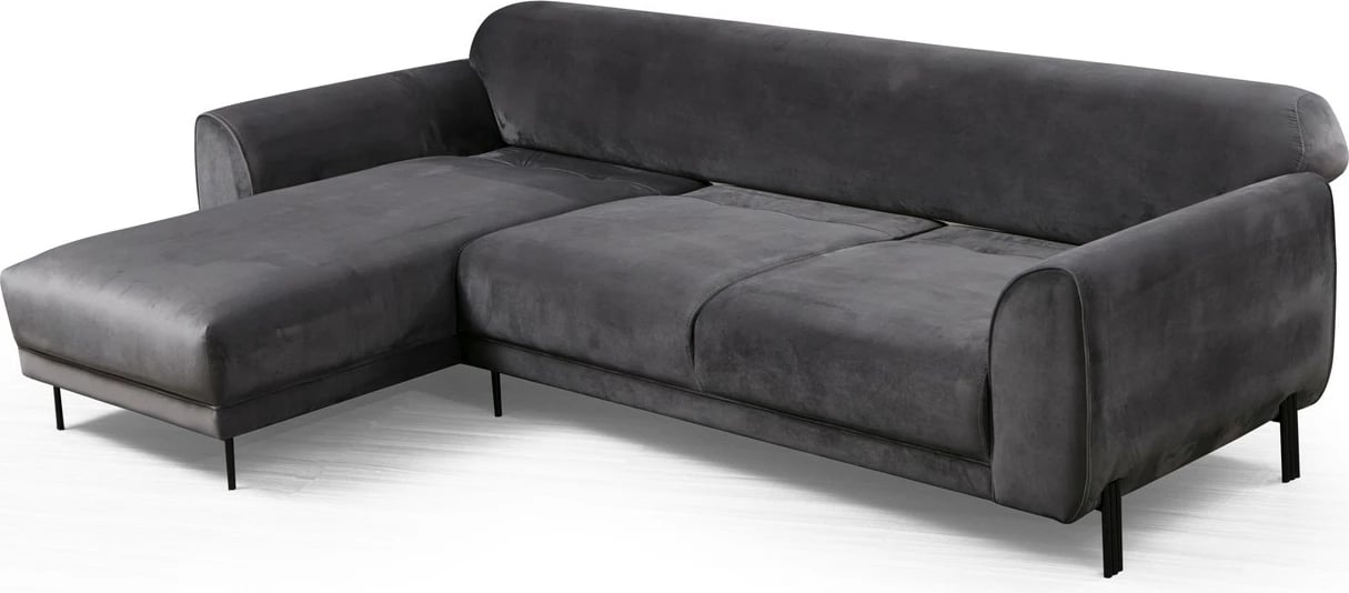 Kënd divan-krevat Atelier del Sofa, këndi majtas, anthracite