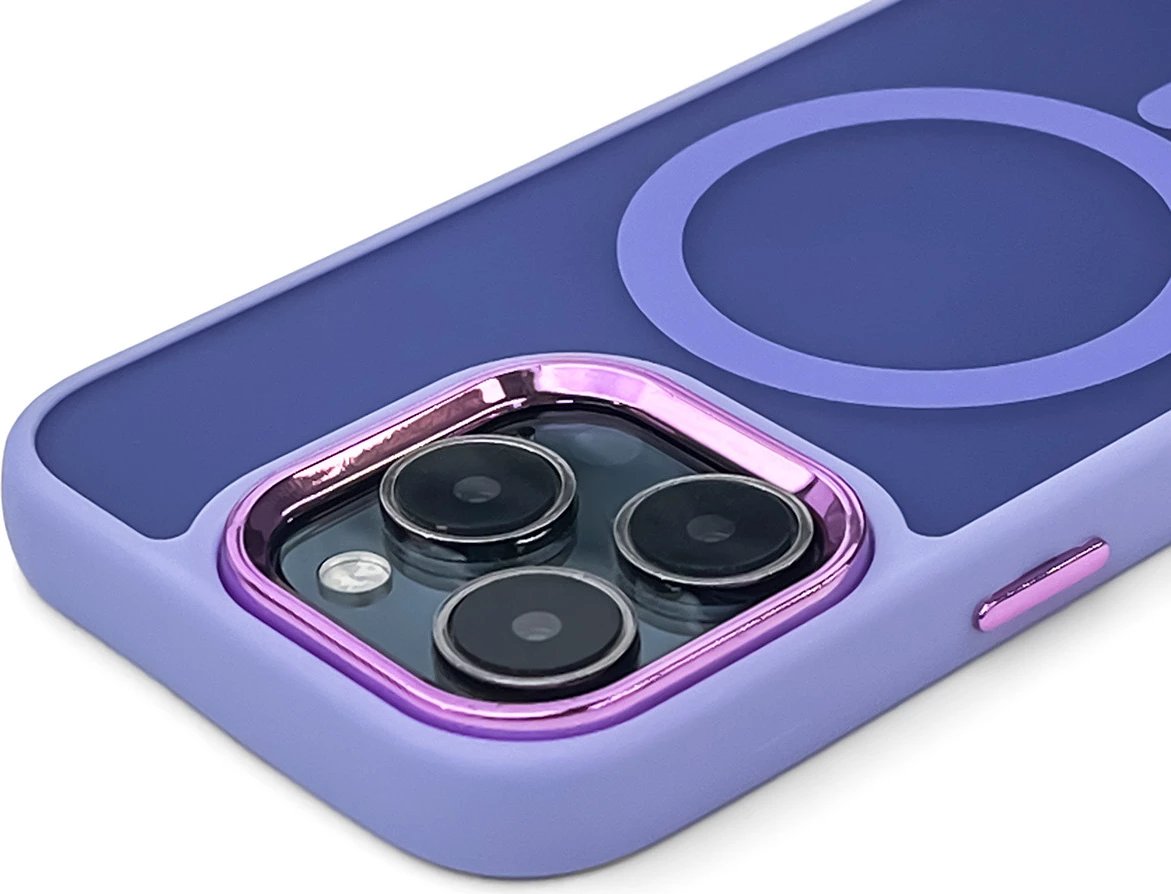 Mbështjellës Hurtel Magnetic Collection MagSafe për iPhone 16, TPU, vjollcë