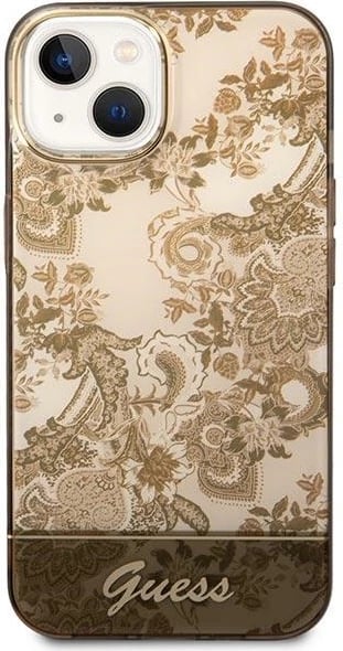 Mbështjellës Guess GUHCP14MHGPLHC për iPhone 14 Plus 6.7", Porcelain Collection, bezhë Mbështjellës Guess GUHCP14MHGPLHC për iPhone 14 Plus 6.7", Porcelain Collection, bezhë