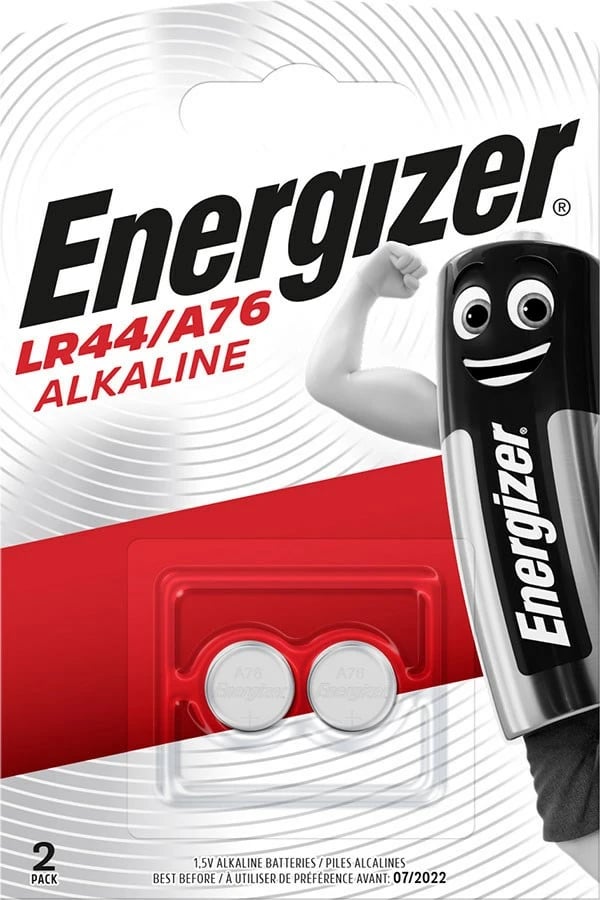 Bateri alkaline Energizer LR44/ A76, 1,5V, 2 copë