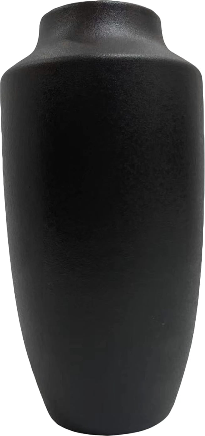 Dekor tavoline qeramike 'GALAD' FH4588.02, ngjyrë e zezë mat, Φ16x32Hcm