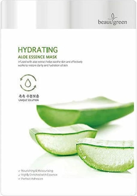 Maskë për fytyrë për femra BeauuGreen Hydrating Aloe Essence Mask, 23g