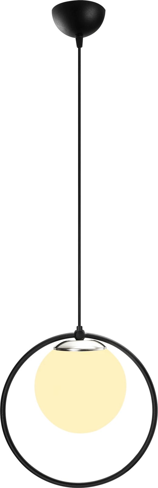 Llambë varëse moderne Opviq Dolunay, e zezë dhe e bardhë, 26x15cm