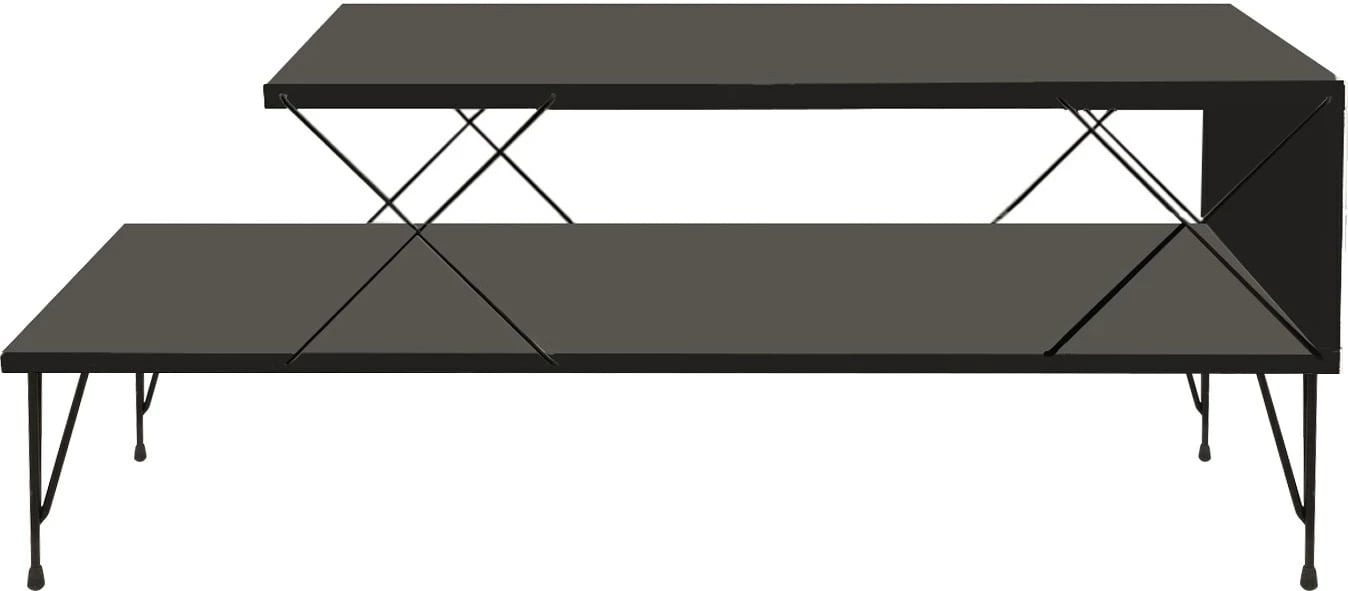 Tavolinë kafeje Skye Decor, ngjyrë antracit, Loire