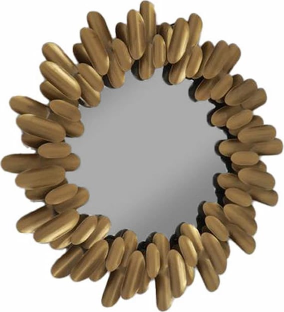 Pasqyrë dekorative THORN, ngjyrë ari metalik, 62.5x4x62.5