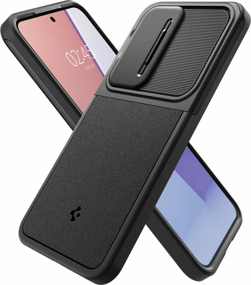 Mbështjellës Spigen Optik Armor për Samsung Galaxy S24, i zi
