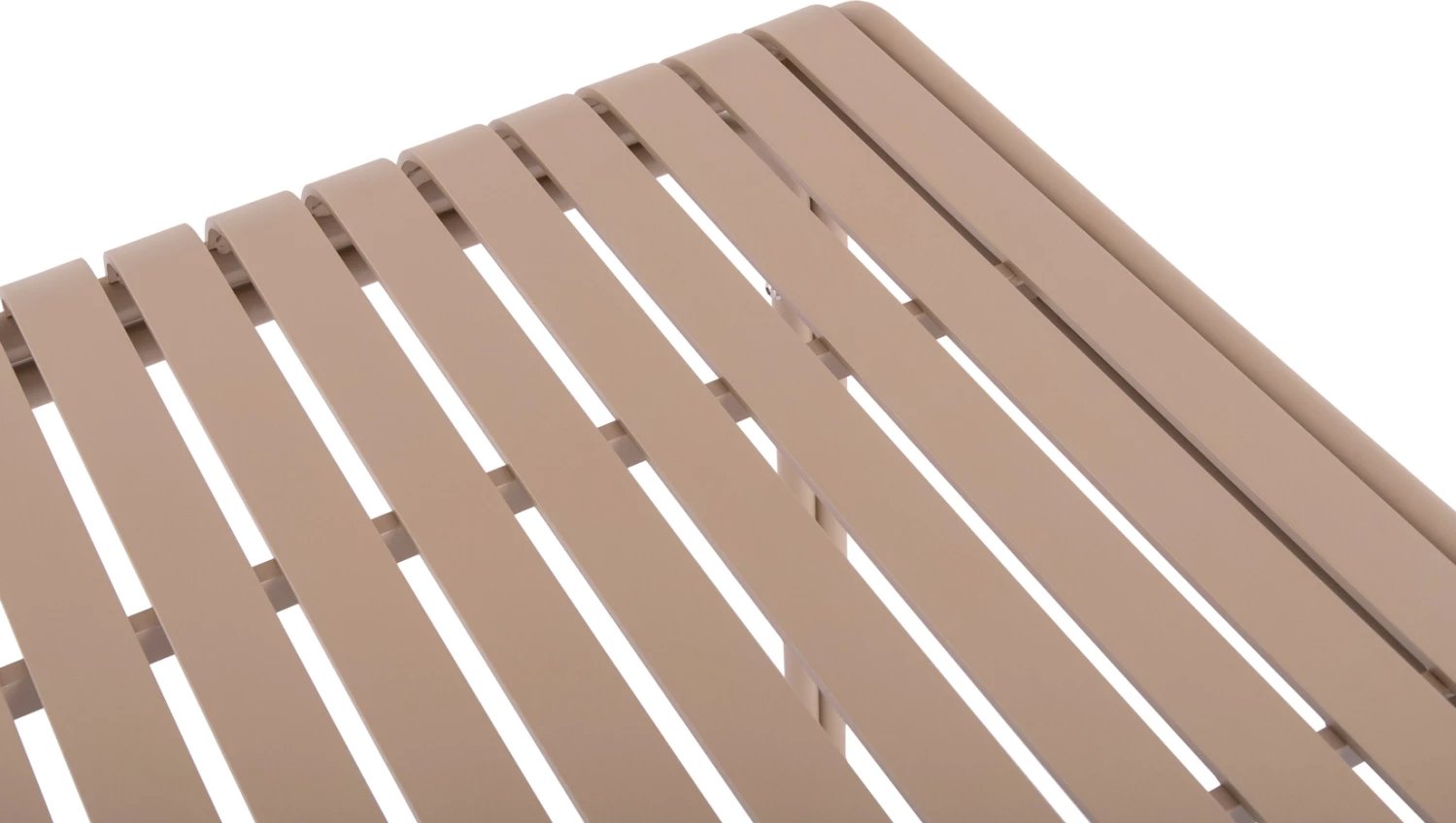 Tavolinë katrore për jashtë, alumin, ngjyrë shampanje, RACHEL FH6338.04, 80x80x76cm