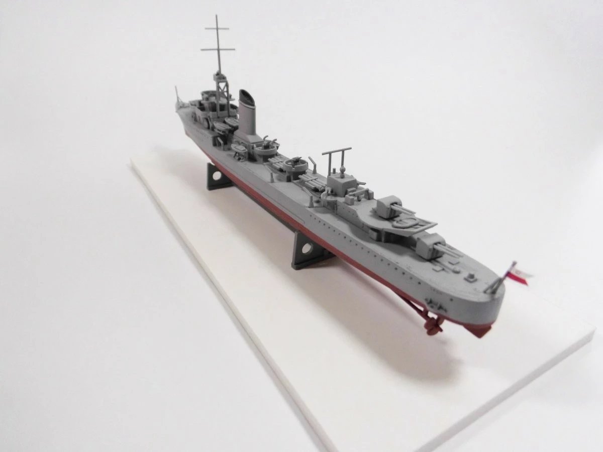 Set model anije Mirage ORP Grom wz.38, 1:400, me ngjyra dhe ngjitës