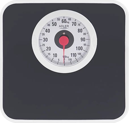 Peshore banjo mekanike, Adler AD 8178, 120 kg, saktësi 1 kg, rregullim kalibrimi, e zezë