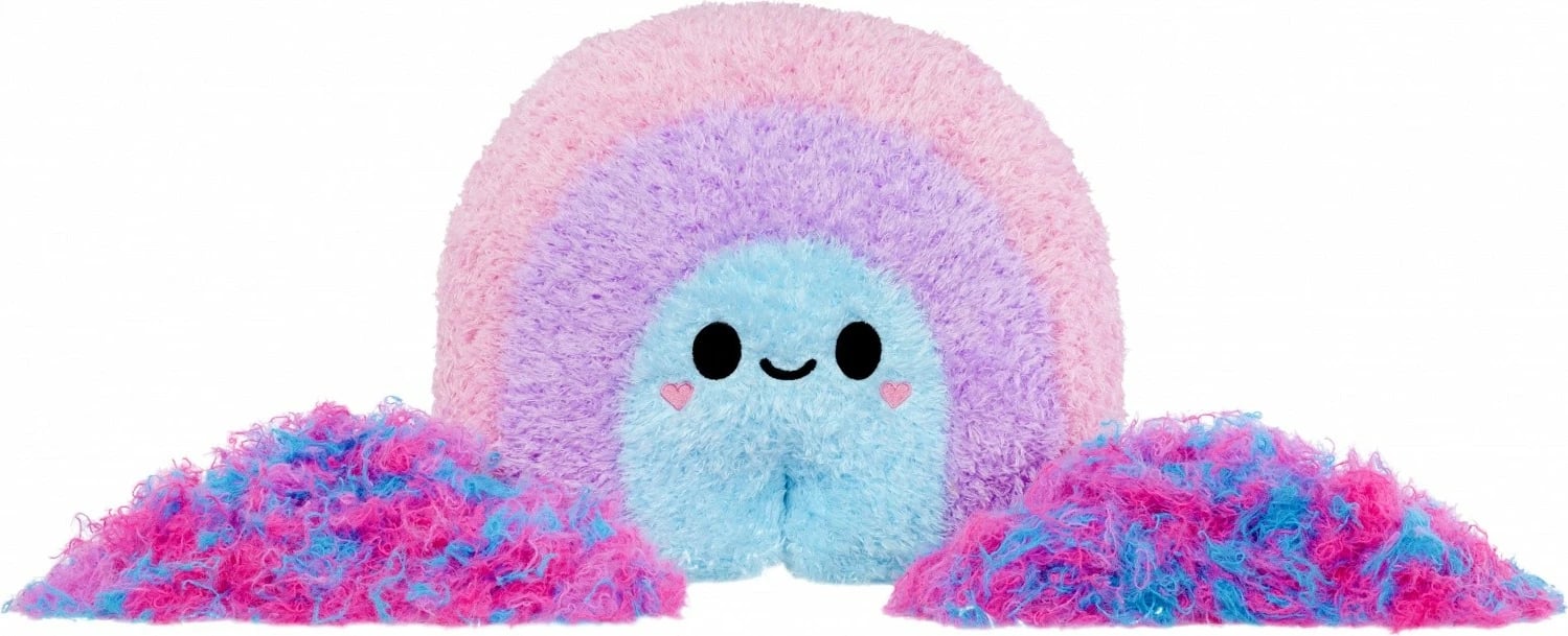 Lodër pelushi Fluffie Stuffiez Rainbow, e madhe, shumëngjyrëshe