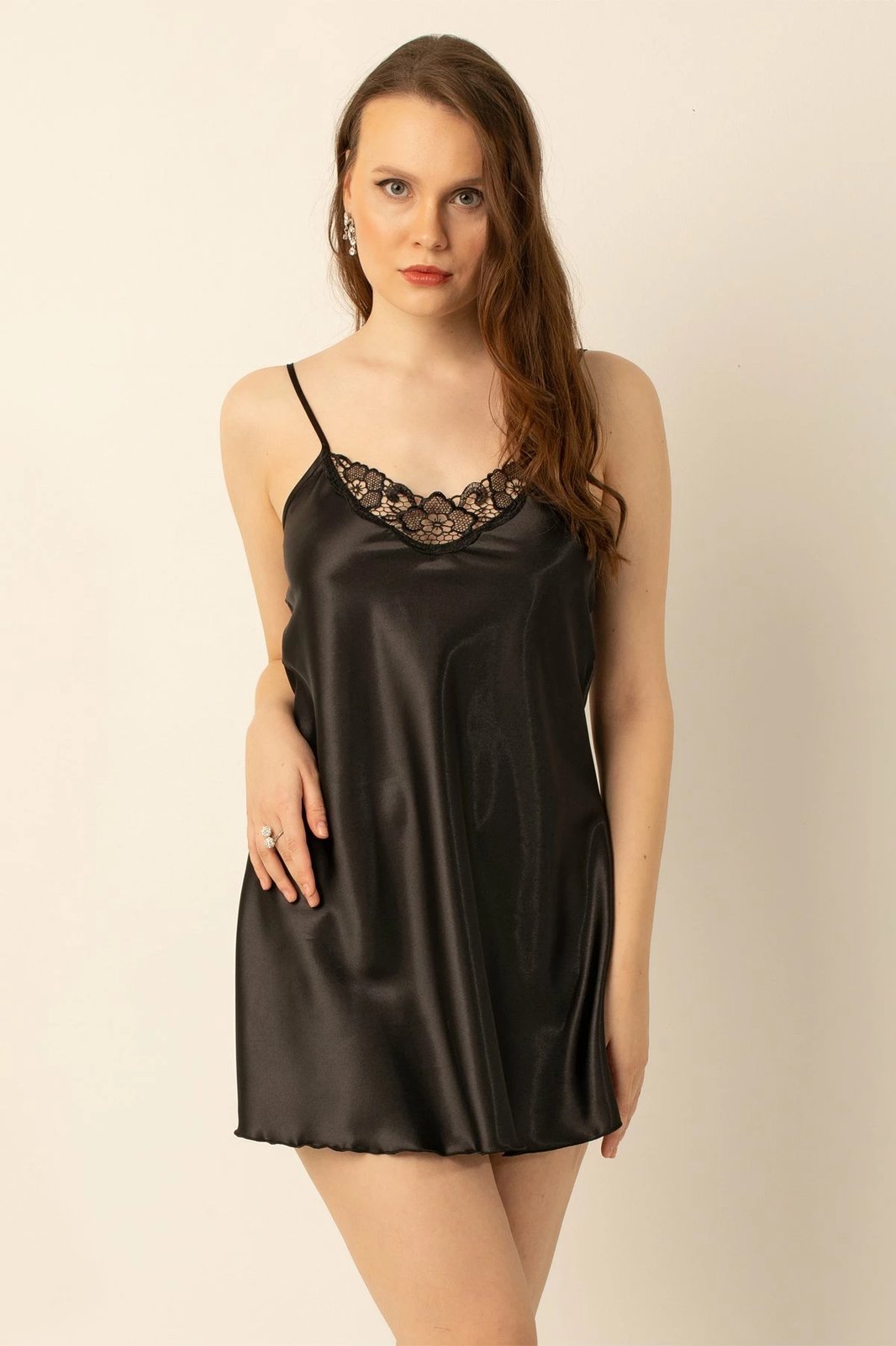 Këmishë nate Jumeon, e zezë, 001-018049